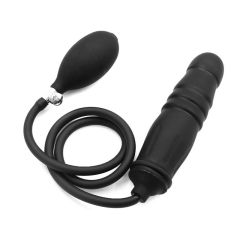 Kiotos Inflatable Dildo Large Ribbed Rings Black